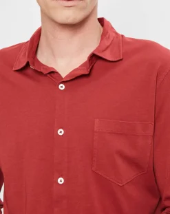 Homme Hartford Chemises^Chemise Polo Jersey rouge