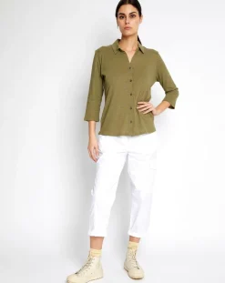 Femme Marc O'Polo Chemises^Chemise Polo Ml kaki
