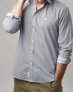 Chemise Print Allover Rf blanc/bleu-Marc O'Polo Outlet