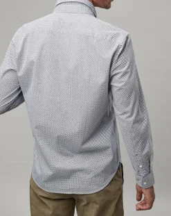 Chemise Print Allover Rf blanc/bleu-Marc O'Polo Outlet