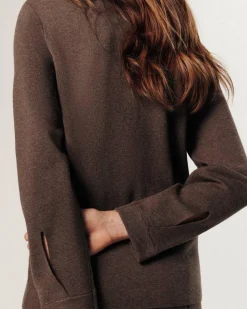 Femme Rodier Chemises^Chemise Rachida poches poitrine marron havane