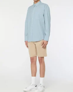 Chemise rayée Laps bleu ciel-Gant Hot