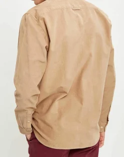 Homme Marc O'Polo Chemises^Chemise regular en Velours milleraies beige