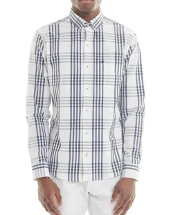 Chemise Regular Fit à carreaux bleu/blanc-Arrow Outlet