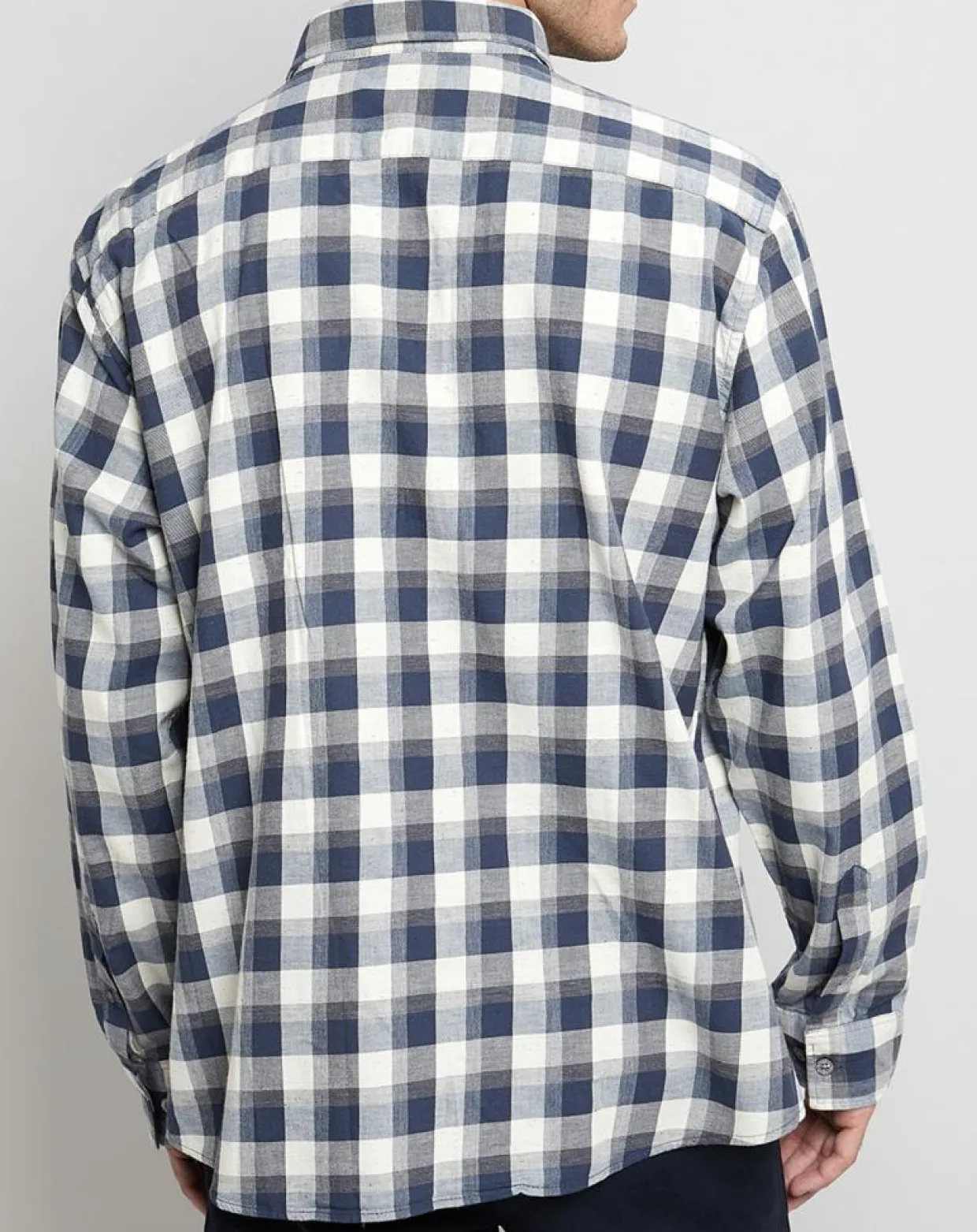 Chemise Regular Fit à carreaux bleu marine/blanc-Arrow