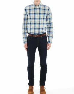 Homme Arrow Chemises^Chemise Regular Fit à carreaux beige/bleu