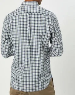 Chemise regular fit à carreaux blanc/bleu-Marc O'Polo Sale