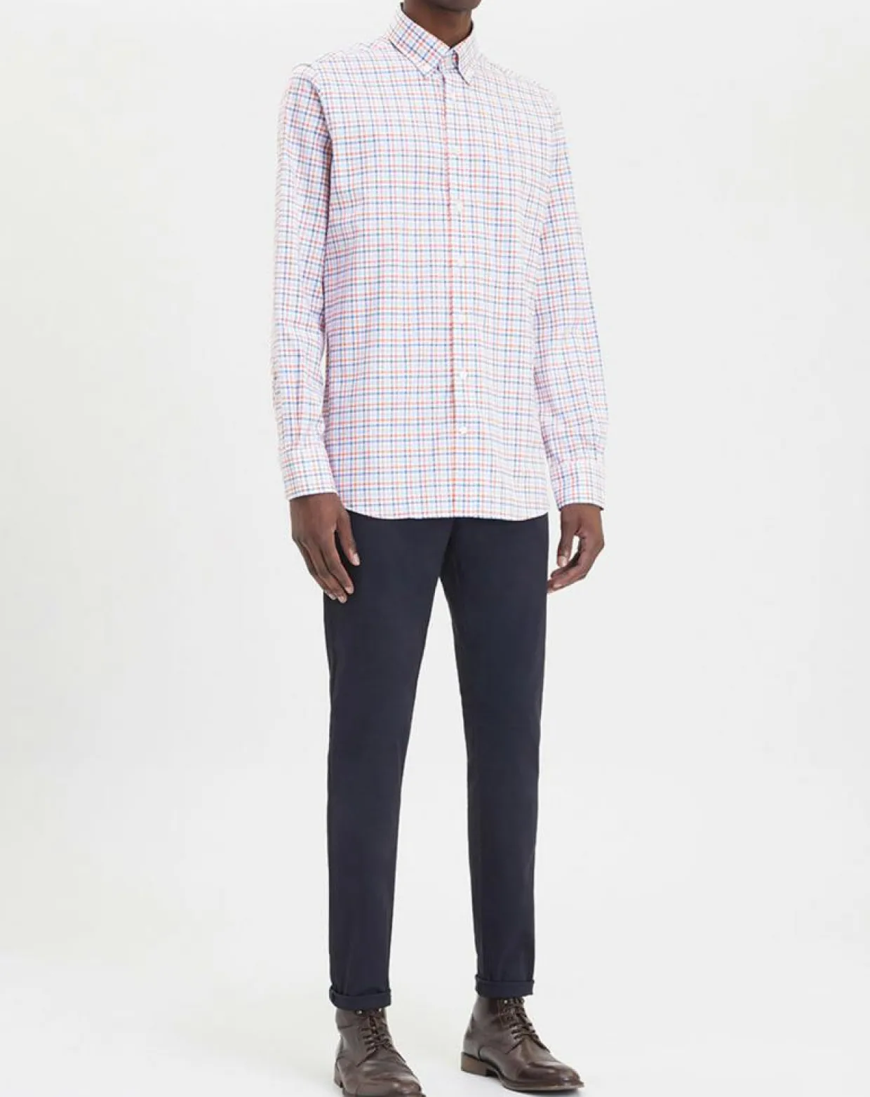 Chemise Regular Fit à carreaux corail-Hackett London New