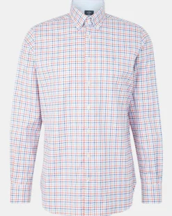 Chemise Regular Fit à carreaux corail-Hackett London New