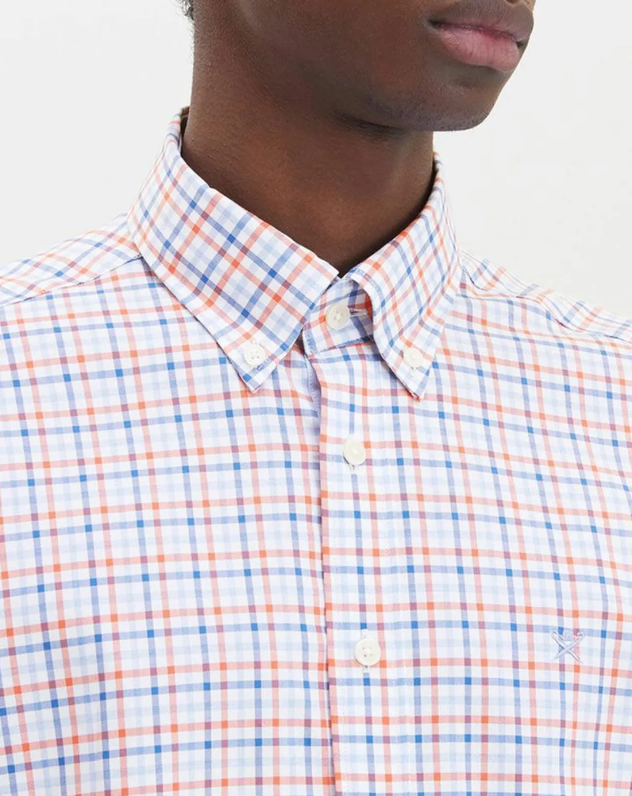 Chemise Regular Fit à carreaux corail-Hackett London New
