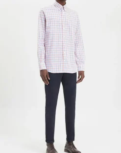 Chemise Regular Fit à carreaux corail-Hackett London New