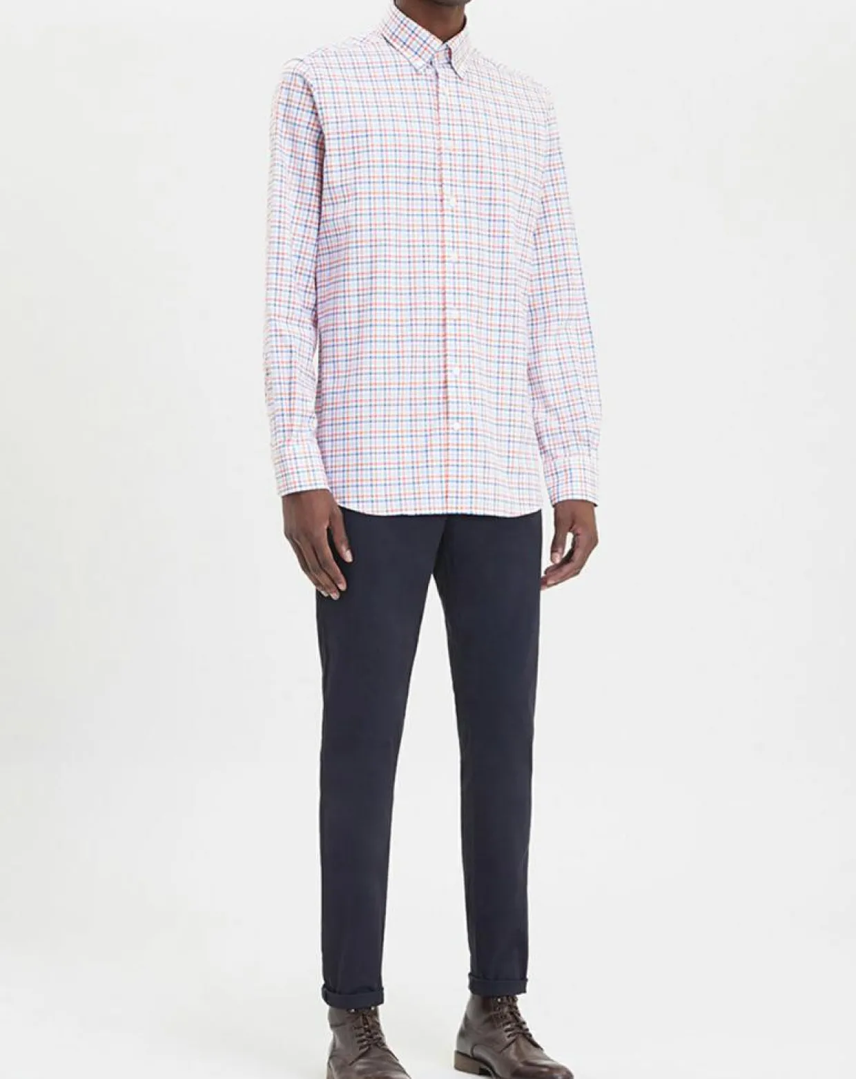 Chemise Regular Fit à carreaux corail-Hackett London New