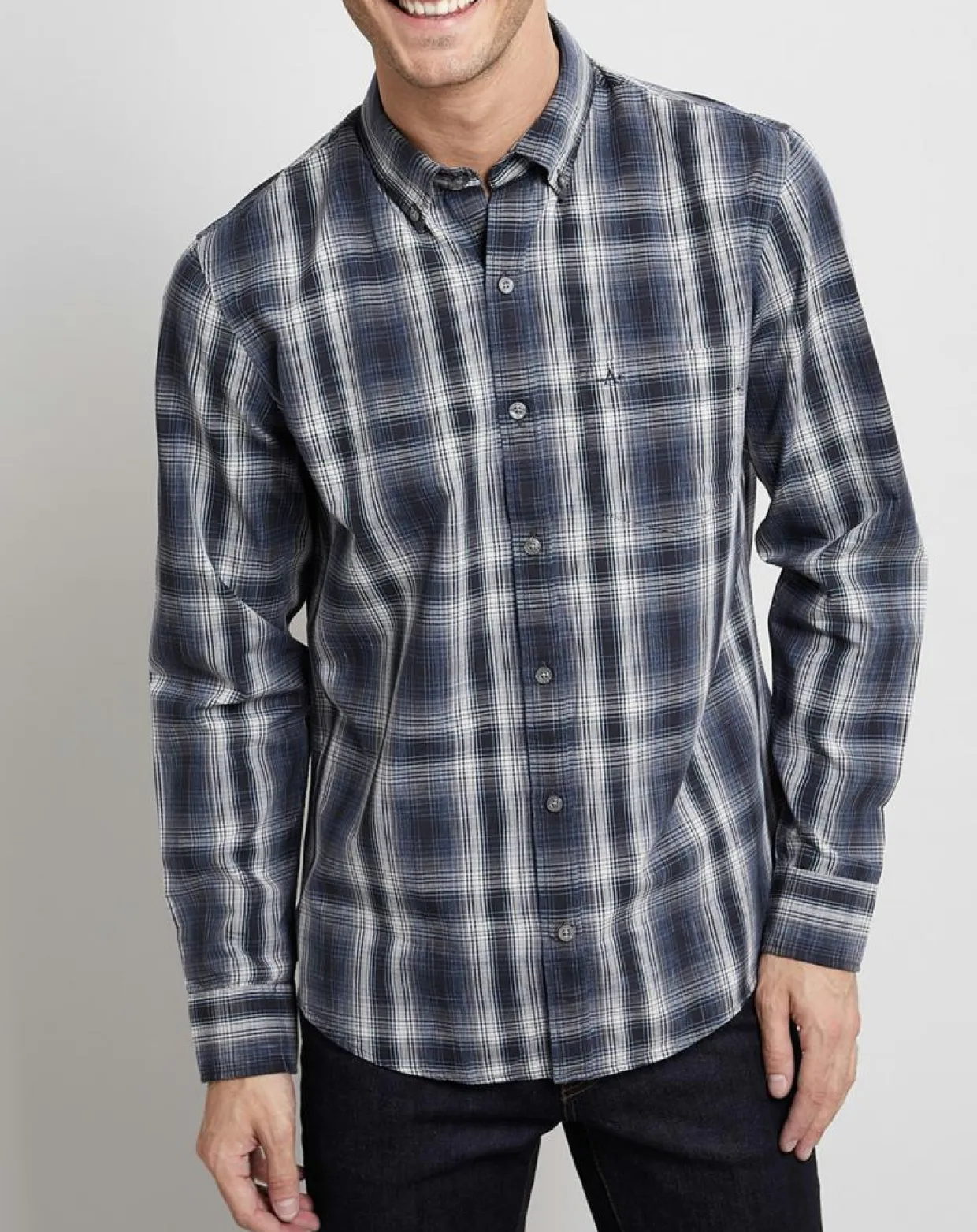 Homme Arrow Chemises^Chemise Regular Fit à carreaux bleu marine