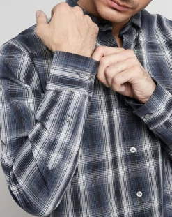 Homme Arrow Chemises^Chemise Regular Fit à carreaux bleu marine