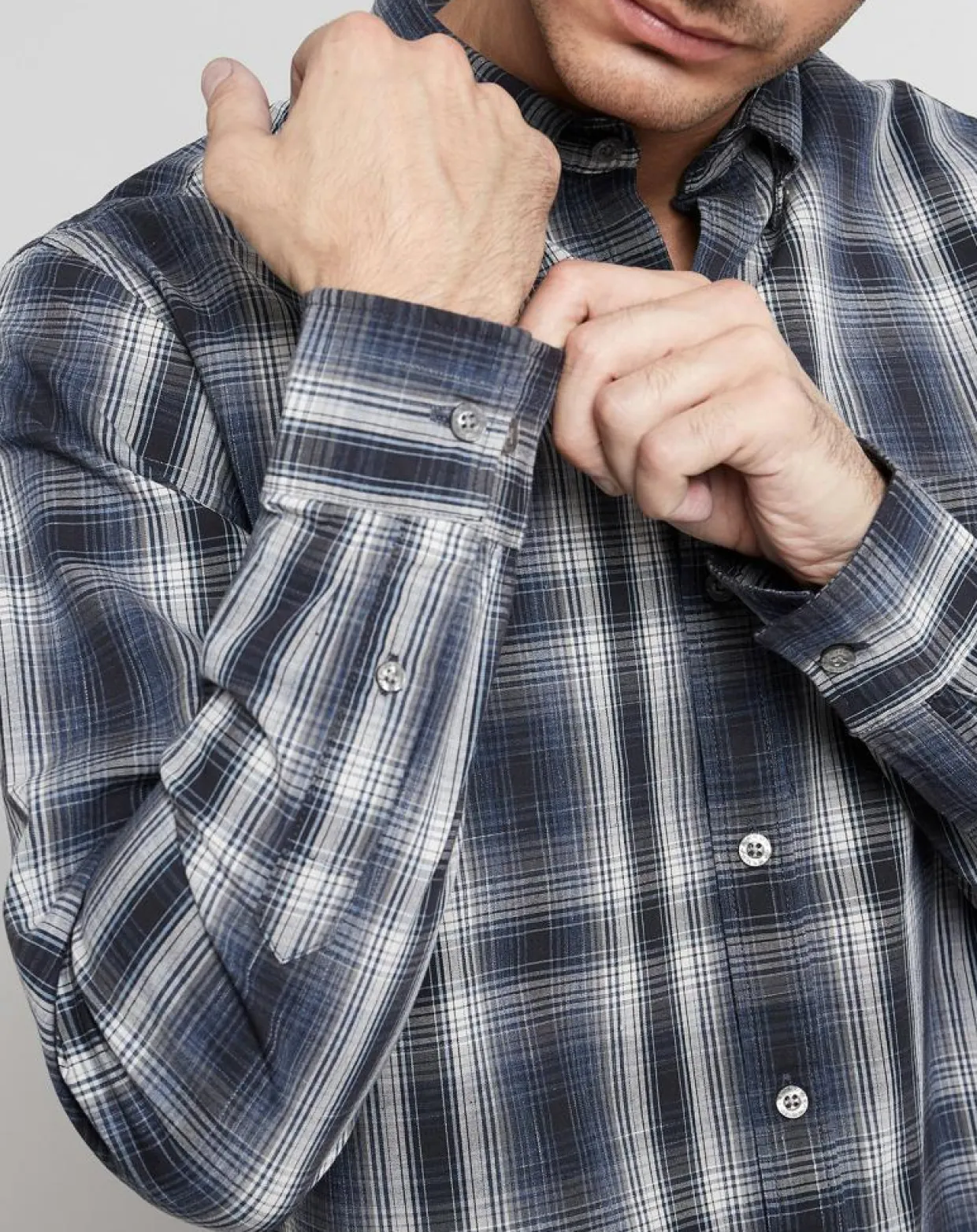 Homme Arrow Chemises^Chemise Regular Fit à carreaux bleu marine