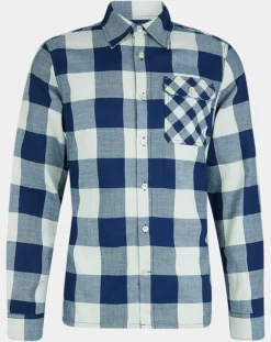 Homme Scotch & Soda Chemises^Chemise Regular Fit à carreaux bleu/écru