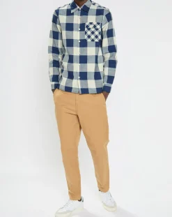 Homme Scotch & Soda Chemises^Chemise Regular Fit à carreaux bleu/écru