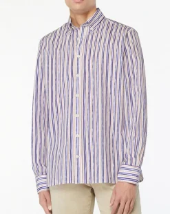 Homme Hackett London Chemises^Chemise Regular Fit à rayures bleu/rouge