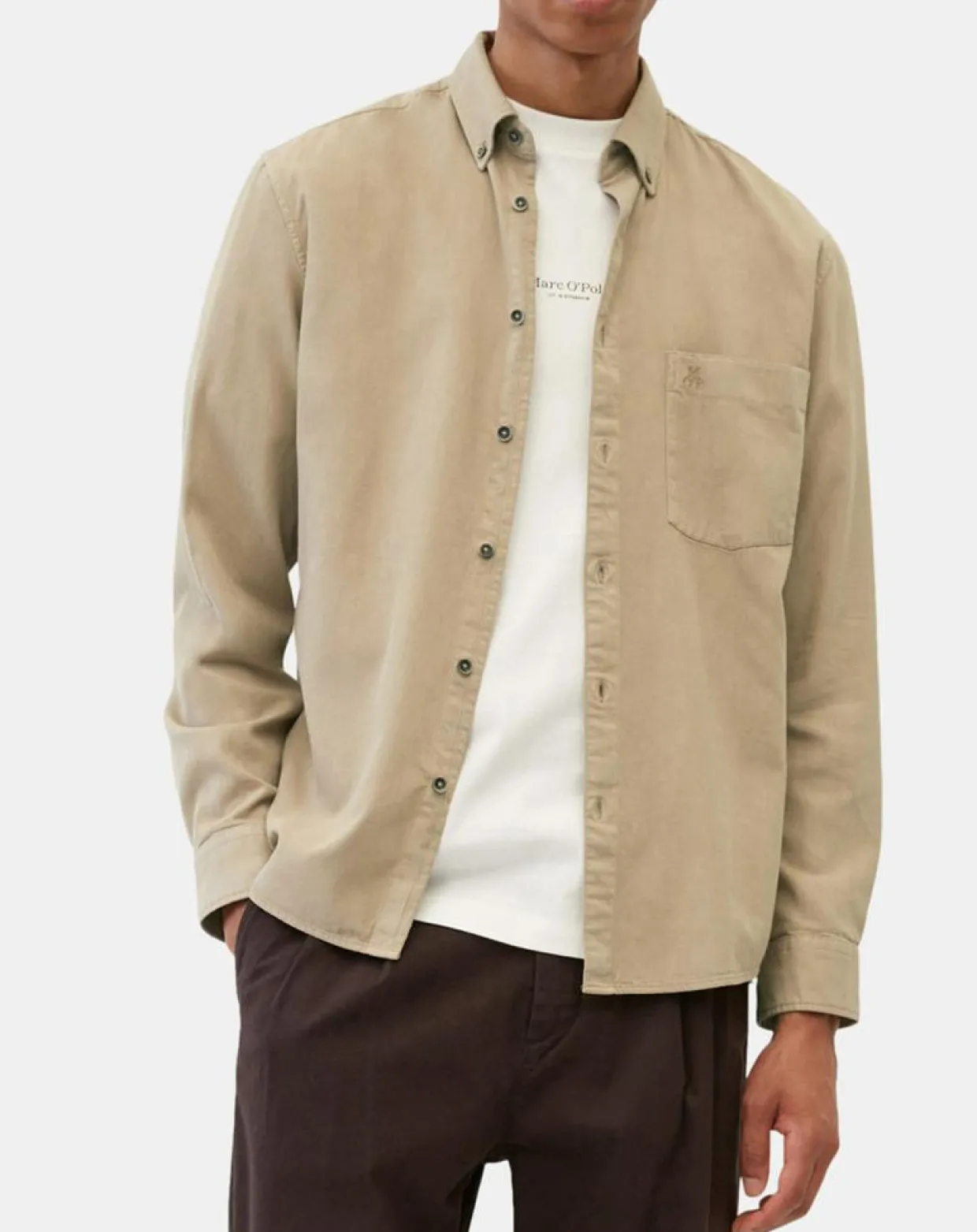 Homme Marc O'Polo Chemises^Chemise Regular Fit beige