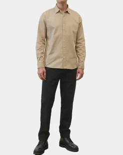 Chemise Regular Fit chinée beige-Marc O'Polo Outlet