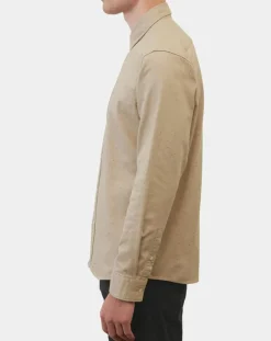 Chemise Regular Fit chinée beige-Marc O'Polo Outlet