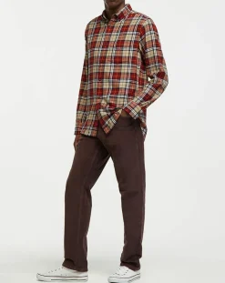 Chemise Regular Fit en Flanelle Bucheron rouge-Gant Discount