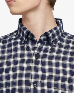 Homme Gant Chemises^Chemise Regular Fit en Flanelle Moy à carreaux bleu/gris