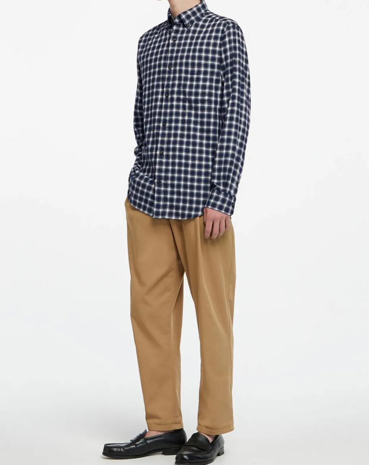 Homme Gant Chemises^Chemise Regular Fit en Flanelle Moy à carreaux bleu/gris