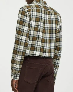 Homme Gant Chemises^Chemise Regular Fit en Flanelle Bucheron kaki