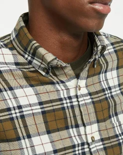 Homme Gant Chemises^Chemise Regular Fit en Flanelle Bucheron kaki