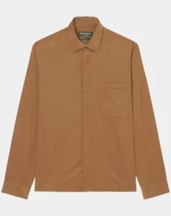 Homme Marc O'Polo Chemises^Chemise Regular Fit en Velours milleraies marron
