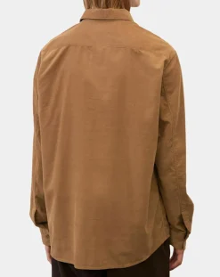 Homme Marc O'Polo Chemises^Chemise Regular Fit en Velours milleraies marron