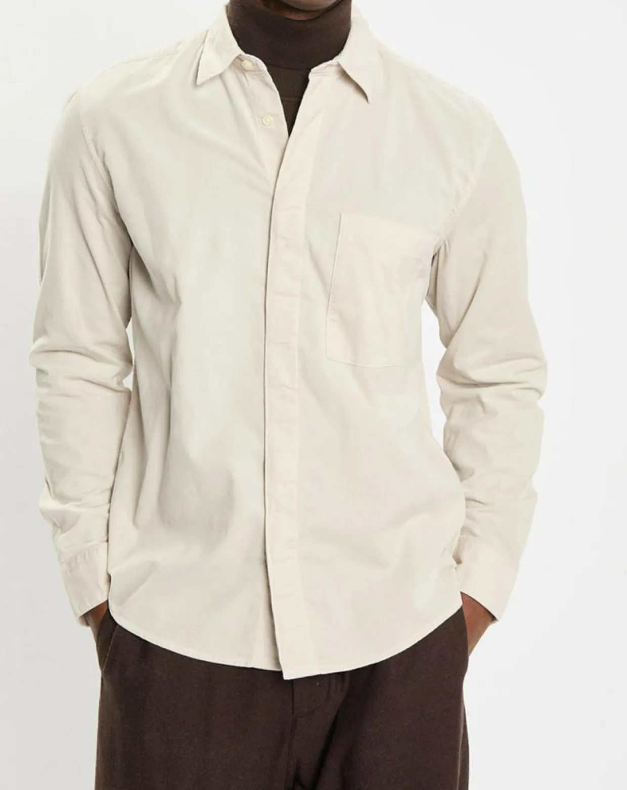 Chemise Regular Fit en Velours milleraies écrue-Marc O'Polo Best