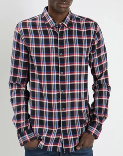 Chemise Regular Fit Fantaisie à carreaux bleu/rouge-Scotch & Soda Hot