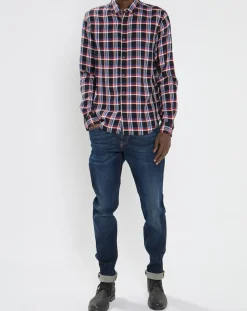 Chemise Regular Fit Fantaisie à carreaux bleu/rouge-Scotch & Soda Hot