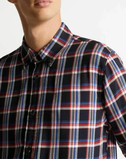 Chemise Regular Fit Fantaisie à carreaux bleu/rouge-Scotch & Soda Hot