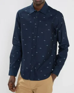 Homme Scotch & Soda Chemises^Chemise Regular Fit imprimée Soleil bleu marine