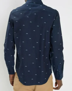 Homme Scotch & Soda Chemises^Chemise Regular Fit imprimée Soleil bleu marine