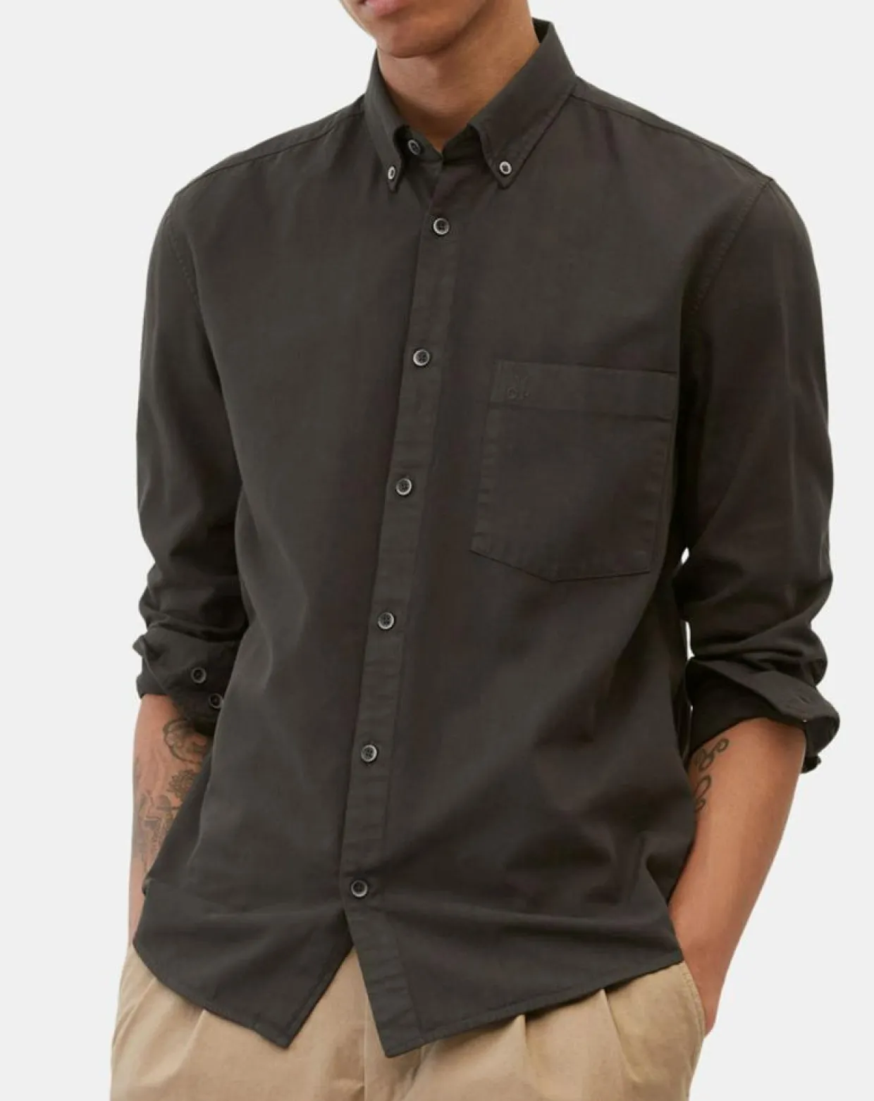 Homme Marc O'Polo Chemises^Chemise Regular Fit marron foncé