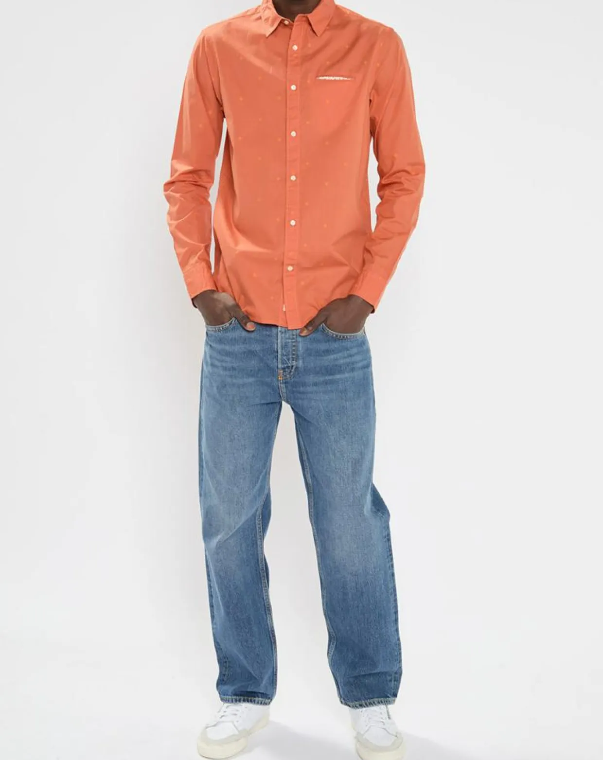 Chemise Regular Fit Pocket imprimée orange clair-Scotch & Soda Best