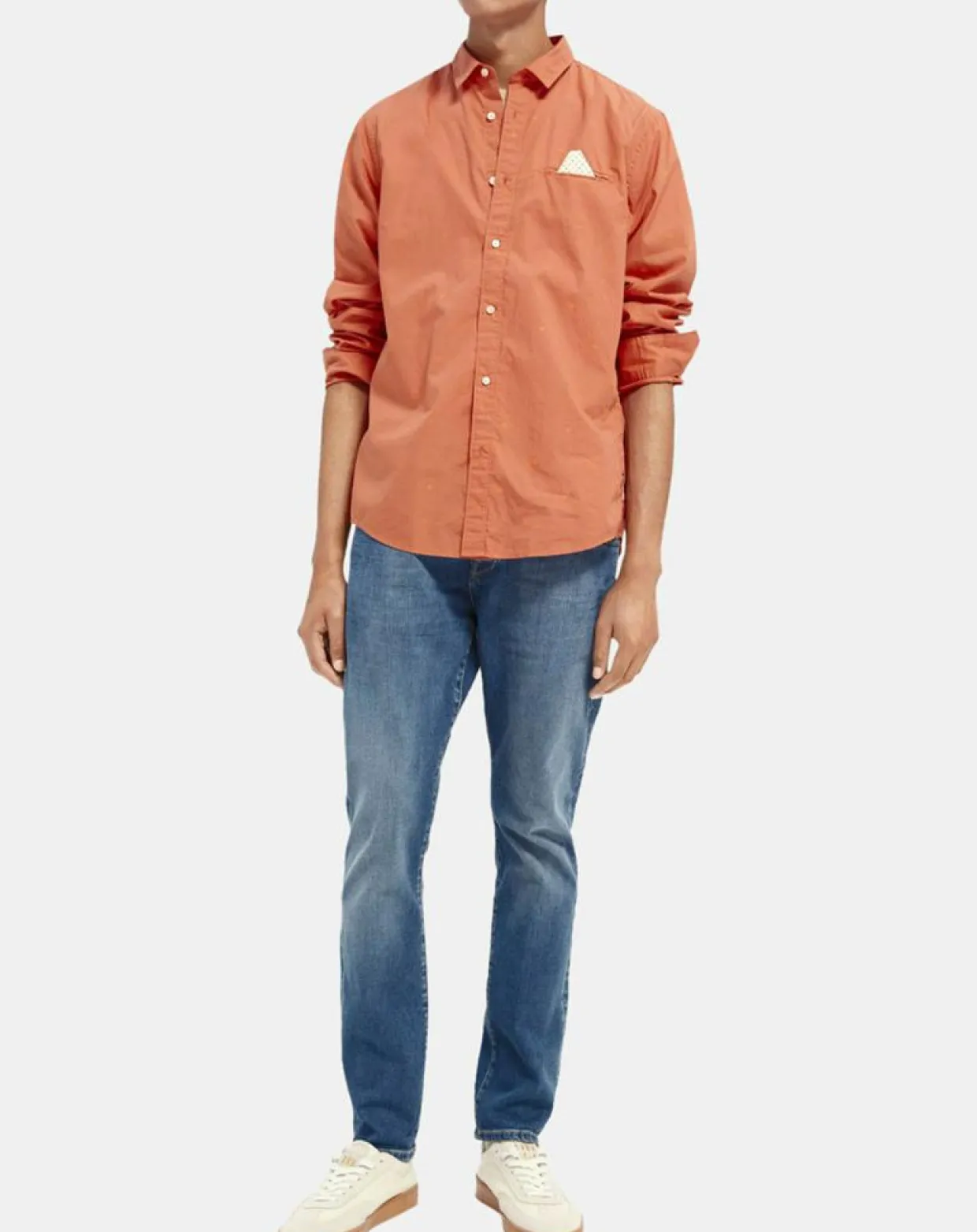 Chemise Regular Fit Pocket imprimée orange clair-Scotch & Soda Best