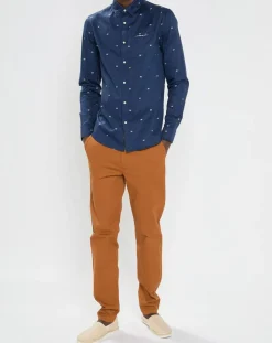 Chemise Regular Fit Pocket imprimée bleu marine-Scotch & Soda Outlet