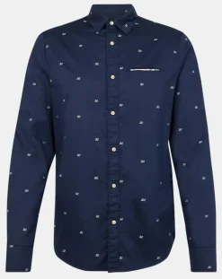 Chemise Regular Fit Pocket imprimée bleu marine-Scotch & Soda Outlet