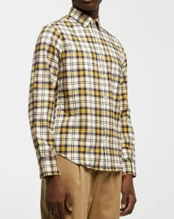 Chemise Regular Fit Tartan jaune/multicolore-Gant Clearance