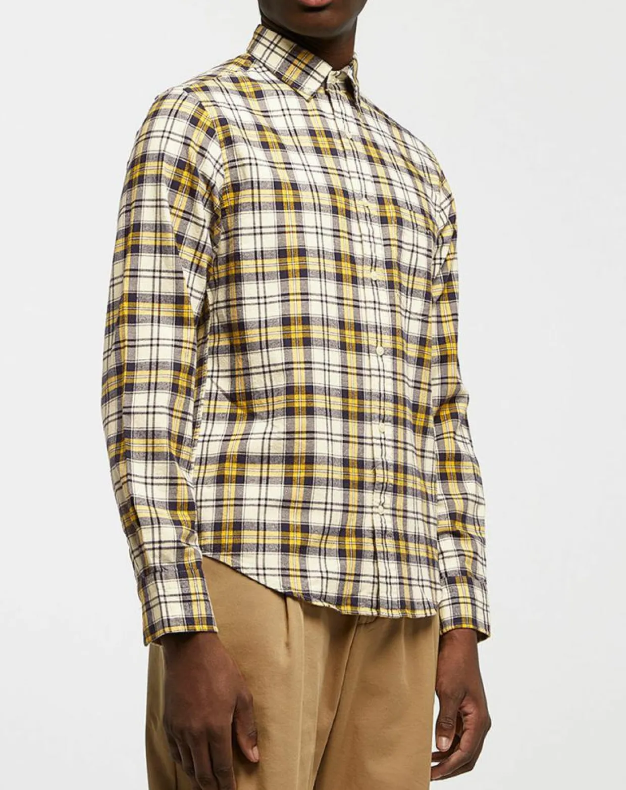 Chemise Regular Fit Tartan jaune/multicolore-Gant Clearance