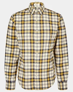 Chemise Regular Fit Tartan jaune/multicolore-Gant Clearance