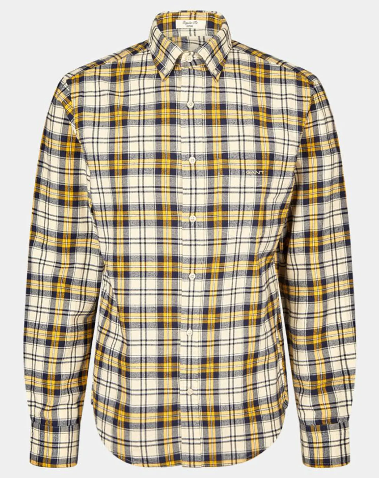 Chemise Regular Fit Tartan jaune/multicolore-Gant Clearance
