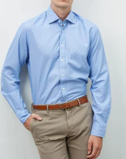 Chemise Regular Fit trm bleue-Hackett London New
