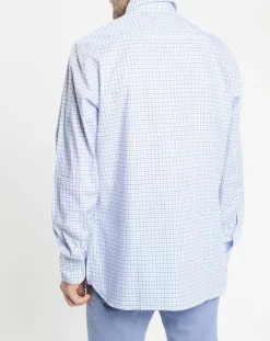 Chemise Regular Fit vichy tricolore bleue-Hackett London New