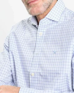 Chemise Regular Fit vichy tricolore bleue-Hackett London New